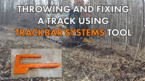 how to get a track back on a skid steer|skid steer track removal tool.